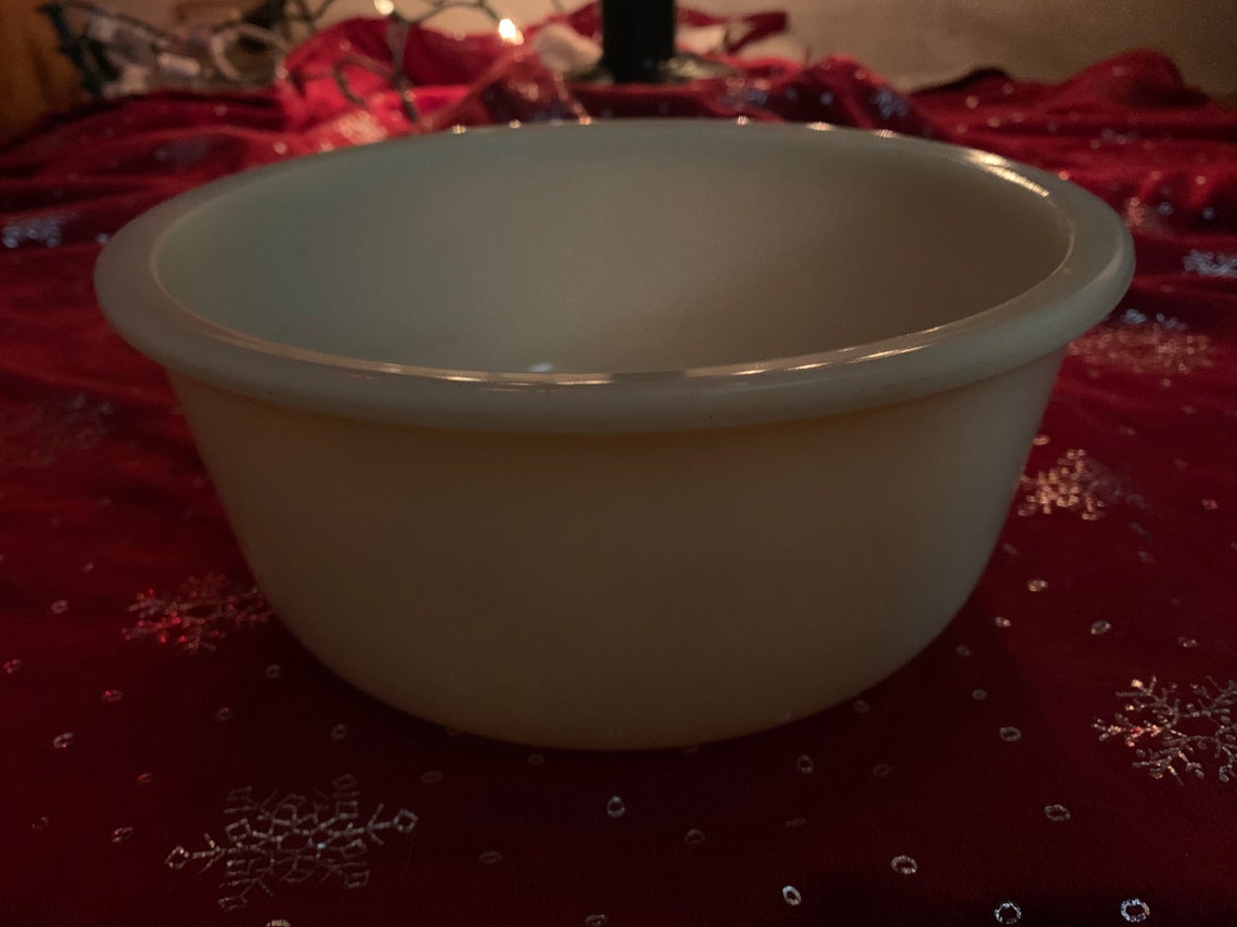 Uranium Glass Mixing Bowl Etsy
