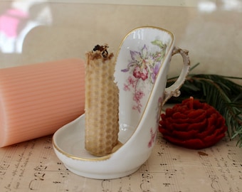 Hand candle holder, Limoges porcelain