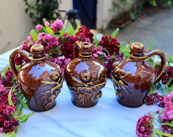 Vintage ceramic calvados bottle