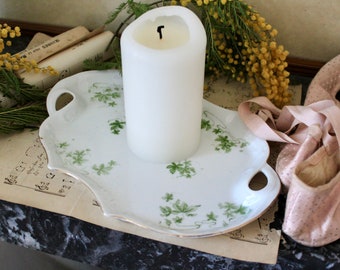 Vintage porcelain tray for candles