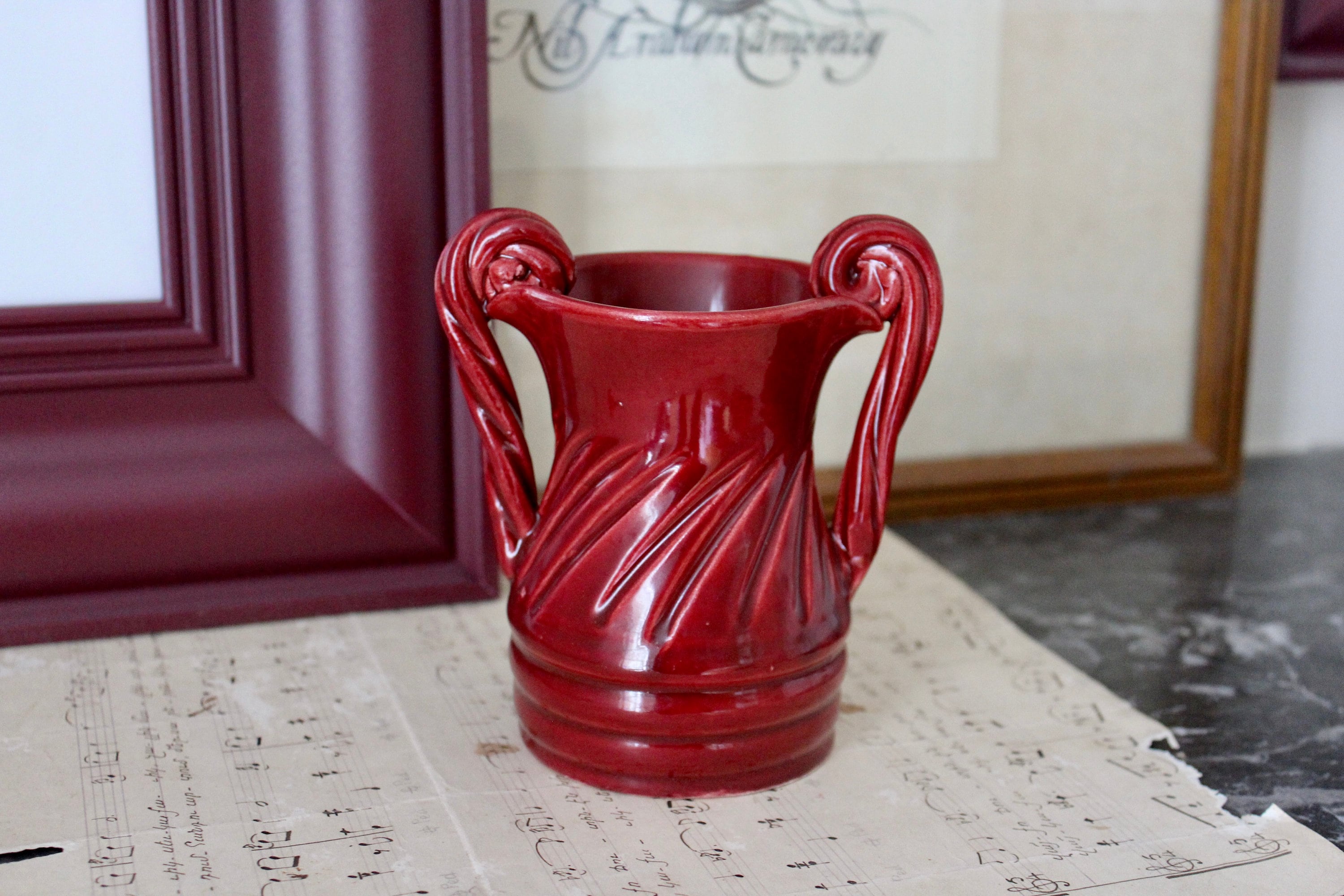 Vintage ceramic vase by Vallauris, 1960
