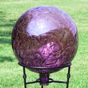 Glass Gazing Ball &quot;Purple&quot; 12 Inch