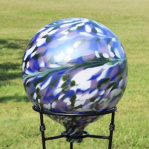 Garden View II Gazing Ball, Glass, 12 Inch Diameter