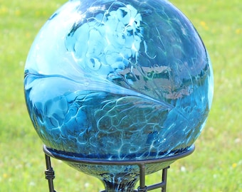 Glass Gazing Ball "Sea Green" 12 Inch