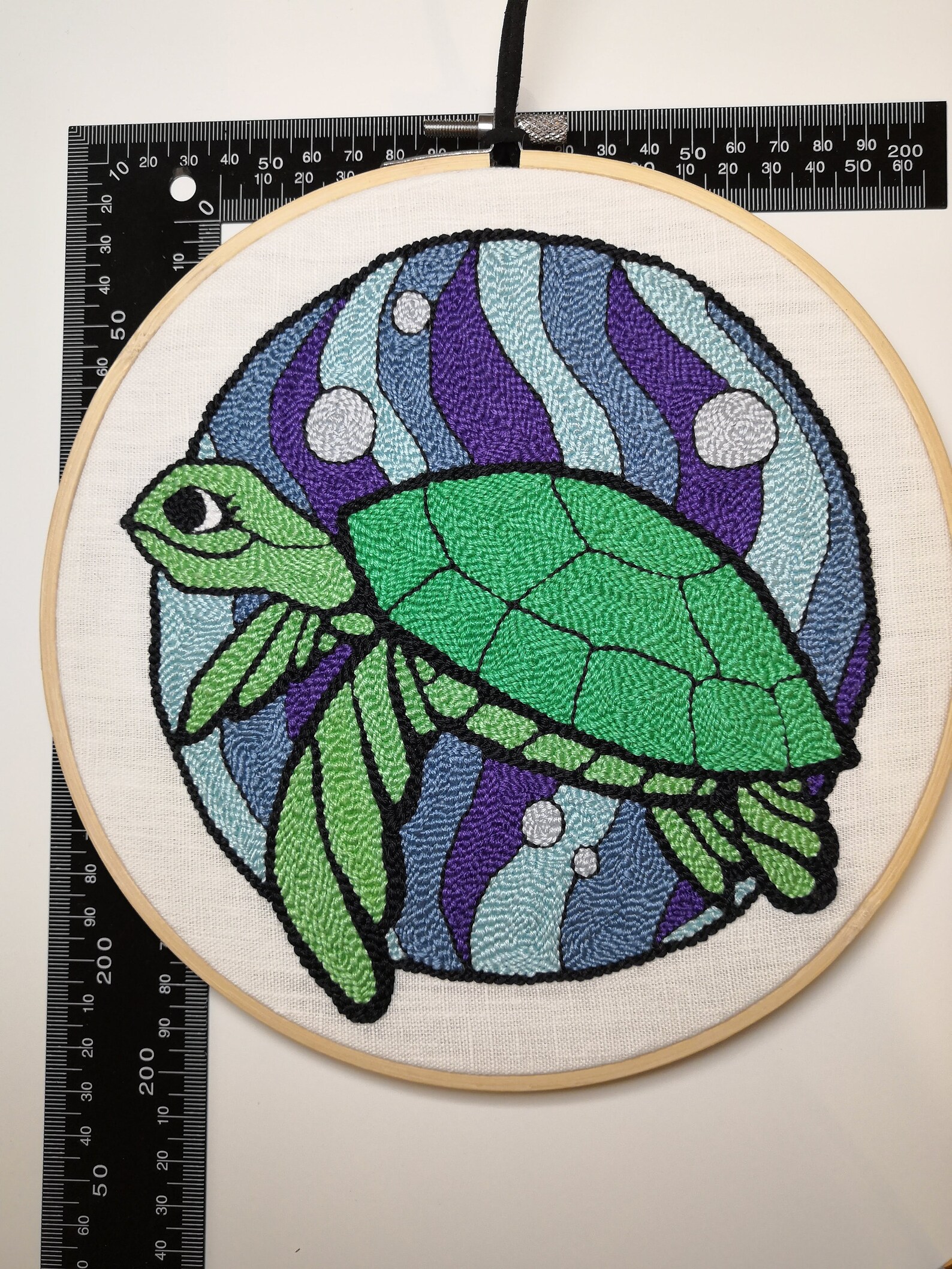 Embroidery turtle in the hoop Decorative hand embroidery for Etsy
