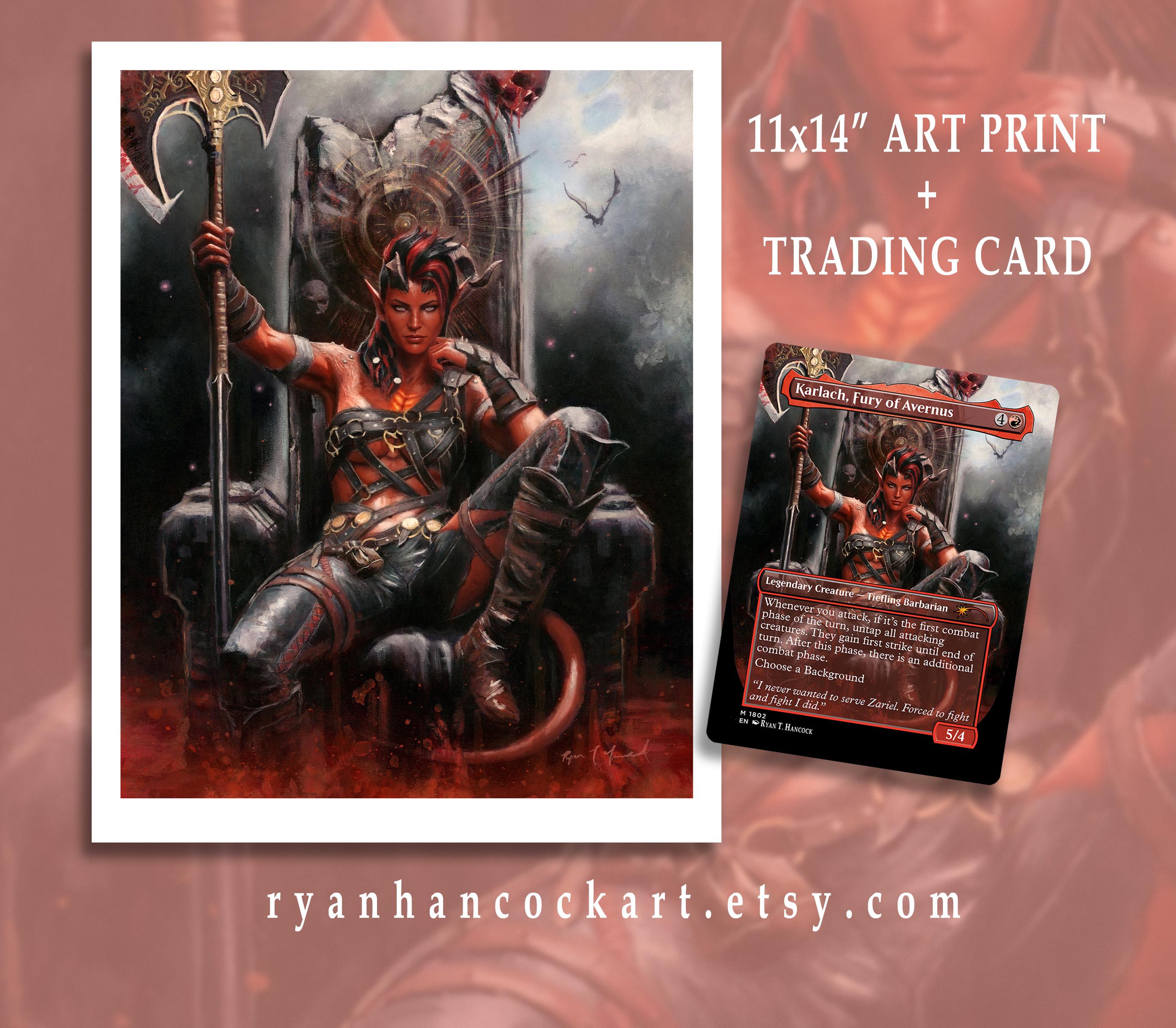 mtg card art prints Terror Print