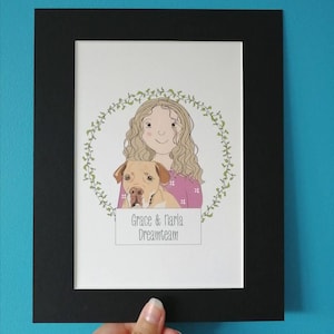 Custom Portrait Illustration, Personalised Cartoon Illustration, Personalised Wedding Gift, Personalised Family Portrait, Pet, Engagement