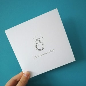 Carte de célébration de fiançailles, Carte d’annonce de fiançailles, Invitation de fiançailles, fiancée, carte de demande en mariage bientôt, vous êtes fiancé
