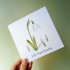 Carte de sympathie, avec la plus profonde carte de sympathie, carte de condoléances, envoi de condoléances, carte de pensée
