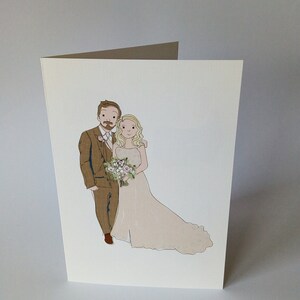 Carte de M. et Mme, carte de mariage, M. et Mme, mariage, carte de jour de mariage, carte d'anniversaire, carte personnalisée pour l'heureux couple