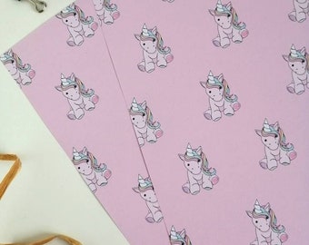 Unicorn Gift Wrap, Wrapping Paper, unicorns wrapping paper, unicorns gift wrap