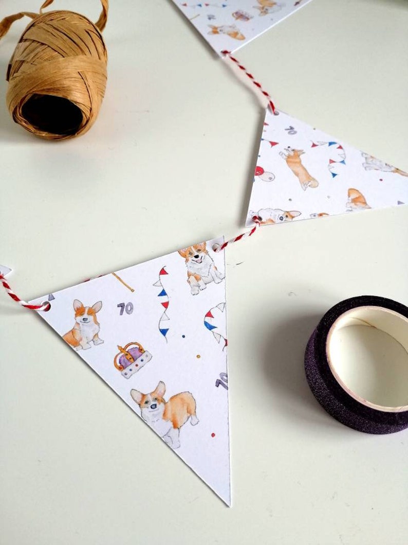 Platinum Jubilee Bunting Platinum Jubilee garland Corgi image 3