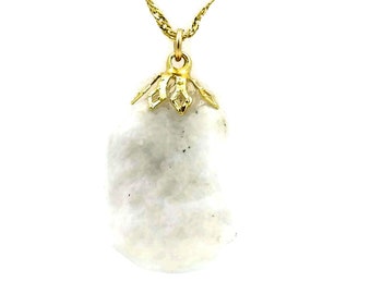 Moonstone  crystals healing  stone necklace