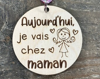 Identificateur,porte-clés personnalisé,porte-clés gravé,tag personnalisé,porte-clés bois,porte-clés simple,gravure,personnalisé,stylebois