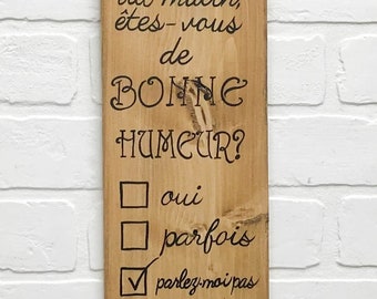 Pancartes Et Articles Decoratifs En Bois Par Stylebois Sur Etsy