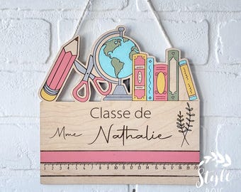 Teacher gift, classroom door sign, classroom sign, door poster, wooden sign, hand-painted, wooden poster, signs, wood style