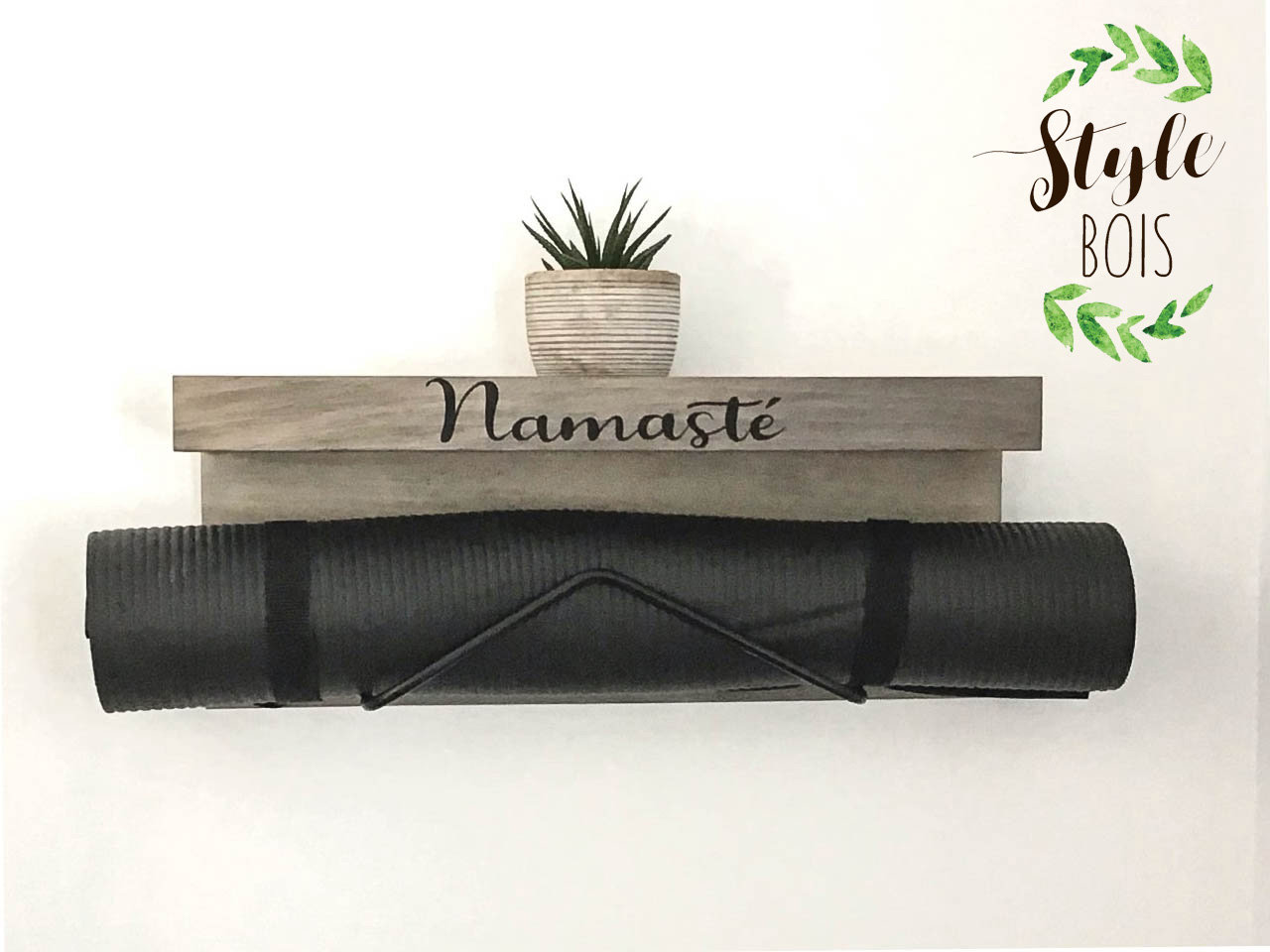 Yoga Mat Holder, Studio Gym Storage, Personalized Mat Rack, Custom