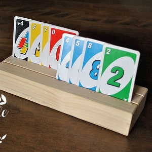 Card holder, card holder, wooden card holder, wooden card holder, card games, playing cards, games, playing card holder, Stylebois