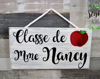 Teacher gift, classroom door sign, classroom sign, door poster, wooden sign, hand-painted, wooden poster, signs, wood style
