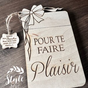 Boite carte cadeau,emballage carte cadeau,carte cadeau personnalisé,carte cadeau bois,porte carte cadeau,cadeau réutilisable,Stylebois
