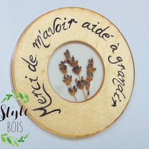 Teacher gift, thanks, educator gift, magnet, flowers, souvenir, school, daycare, accessory, epoxy, wood style