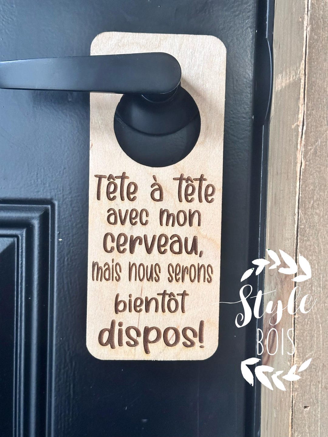 Door Hanger, Door Sign, Door Handle Sign, Door Identification, Wooden ...