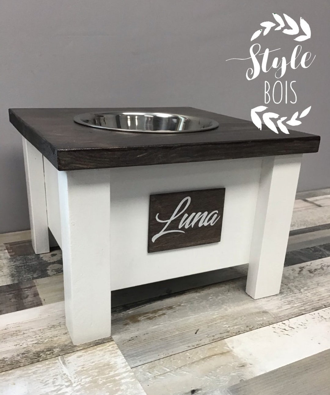 Dog Bowl Holder Individual Dog Bowl Cat Bowl Holder Dog Etsy Canada