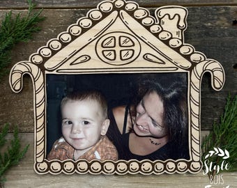 magnetic photo frame, Christmas photo frame, Christmas decoration, photo frame, souvenir frame, personalized photo frame, laser engraving, gift, wood style