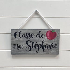 Teacher gift, classroom door plaque, classroom sign, door poster, wooden sign, hand painted, wooden poster, panels, wood style
