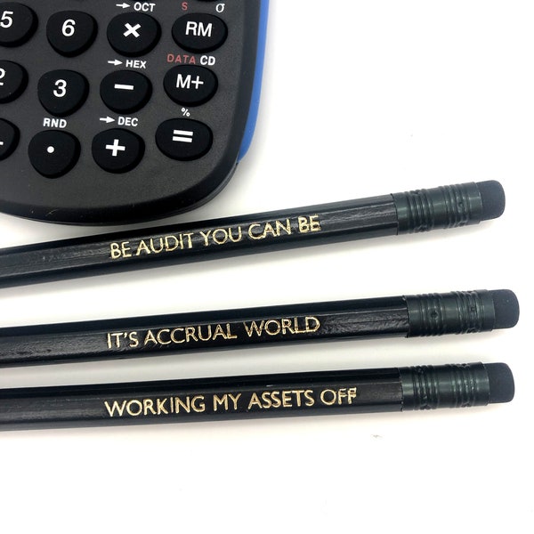 Pencils for Accountants and number crunchers