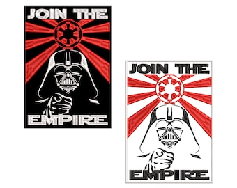 Stormtrooper w// Japanese Rising Sun Star Wars Inspired Embroidered Iron On Patch