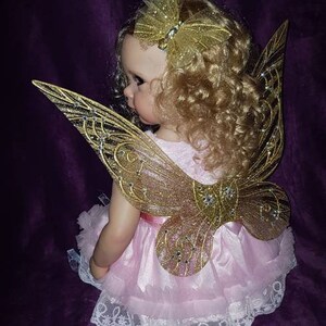 Gold Shimmery Butterfly Wings With Lots of Rhinestones Fairy Costume ...