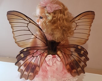 Wings brown wings, fairy wings, gift for girl, butterfly wings