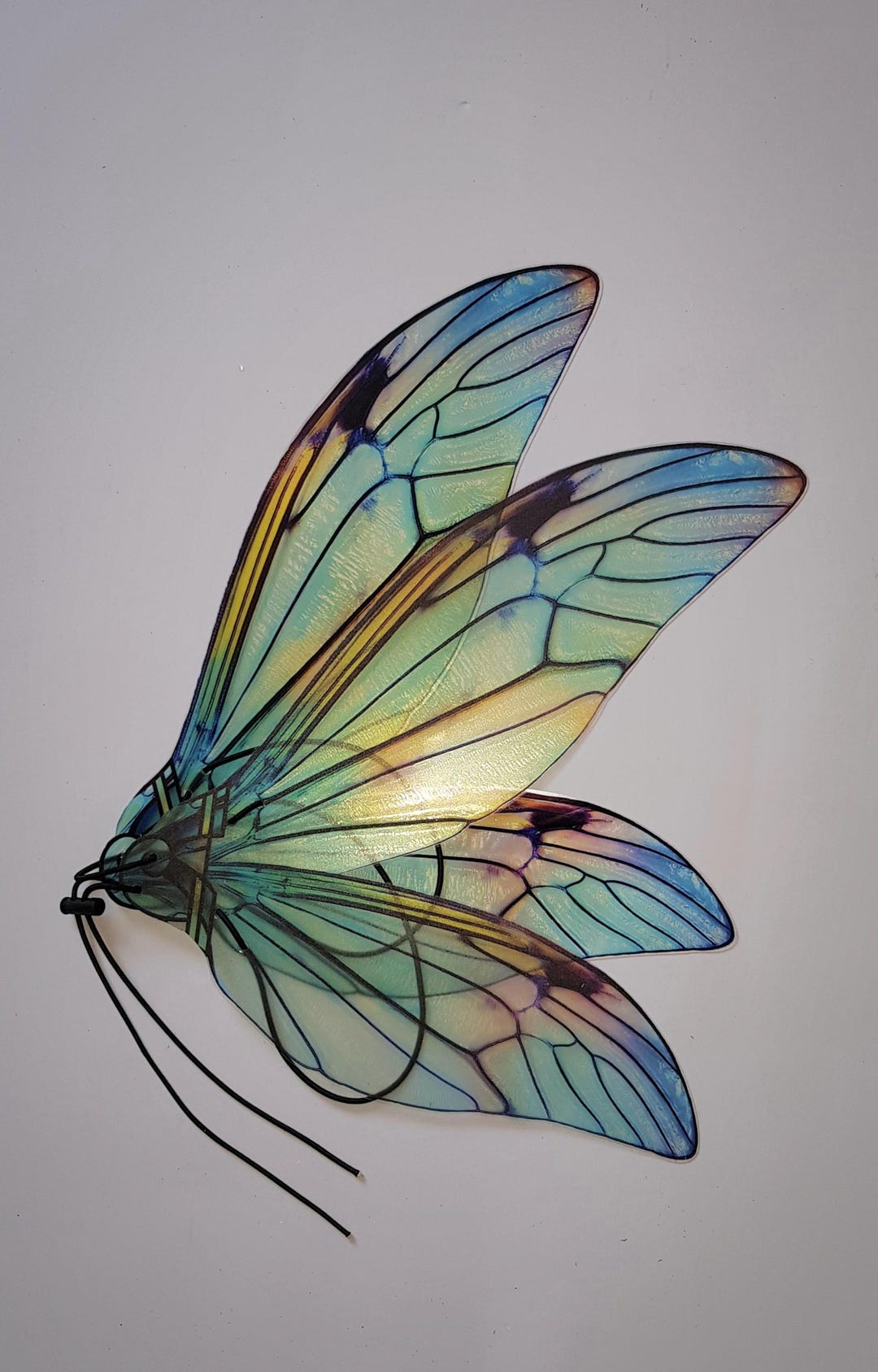 Blue Fairy Wings: Lightweight Plastic, Adjustable Straps - Etsy Canada