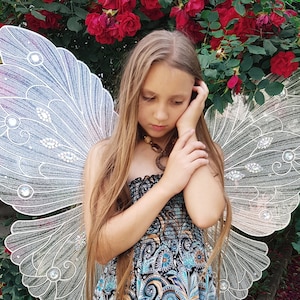 Angel Wings Adult Large Angel Butterfly Fairy Wings  Chiffon Costume For  Halloween, Hen Party & Fancy Dress Plastic Angel Wings