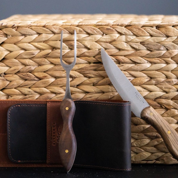 Leather Steak Knife Case Etsy