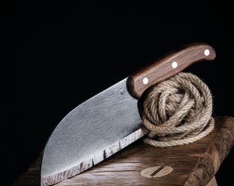 Forged serbian chef knife, kitchen knife, chef cleaver, can be Personalized
