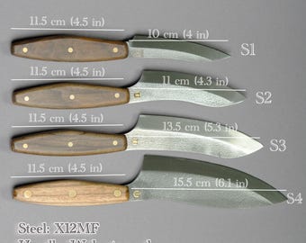 Kitchen knife set of 4 size Kitchen gift Unique kitchen knife