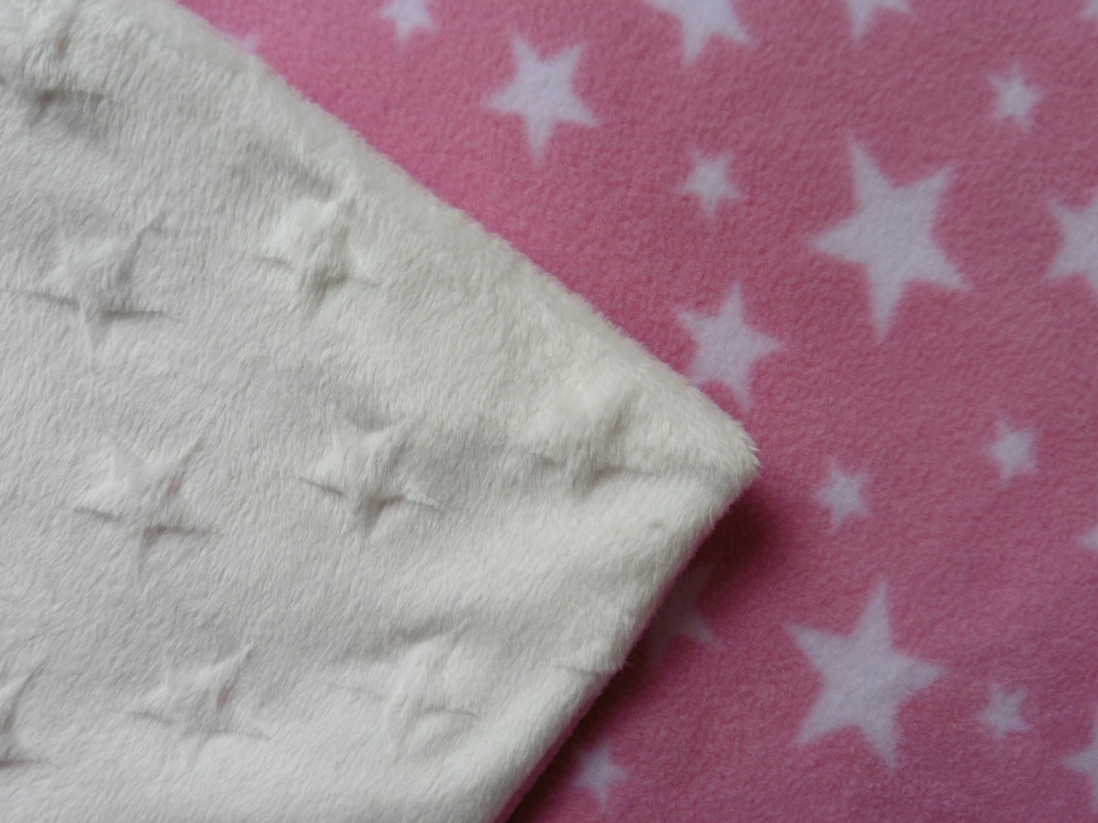 Pink Stars Baby & Toddler Pram Blanket in Cosy Fleece With Etsy