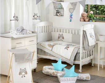 Owl Crib Bedding Etsy