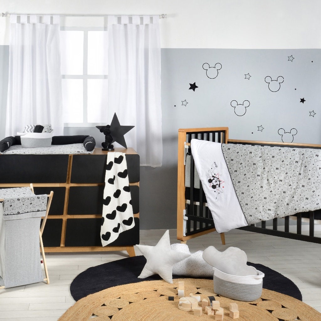 mickey mouse crib bumper