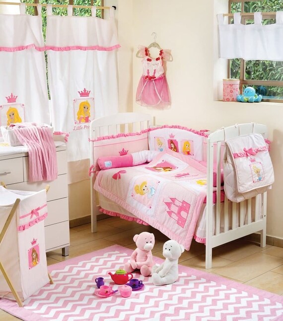 Baby Girl Little Princess Crib Bedding Setnursery Crib Etsy