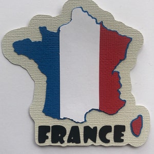 France Die Cut Scrapbook Embellishments