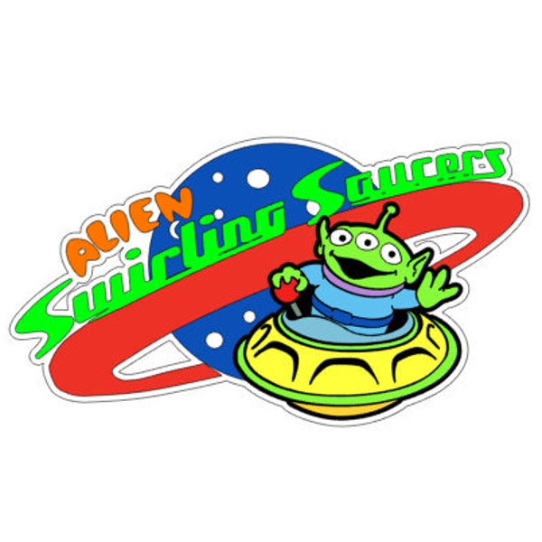 SVG Digital Download Alien Swirling Saucers Attraction digital cutting file (.svg) for Cricut/Silhouette