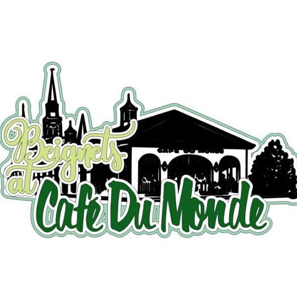SVG Digital Download Beignets digital cutting file (.svg and .png) for Cricut/Silhouette cutting machines