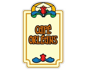 Cafe Orleans Dining Digital Cut File svg and pdf