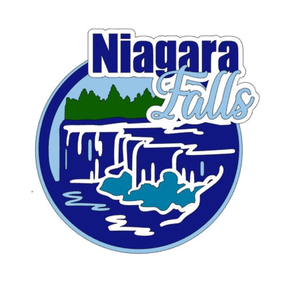 SVG Niagara Falls Scrapbook Title digital cutting file (.svg) for Cricut/Silhouette cutting machines