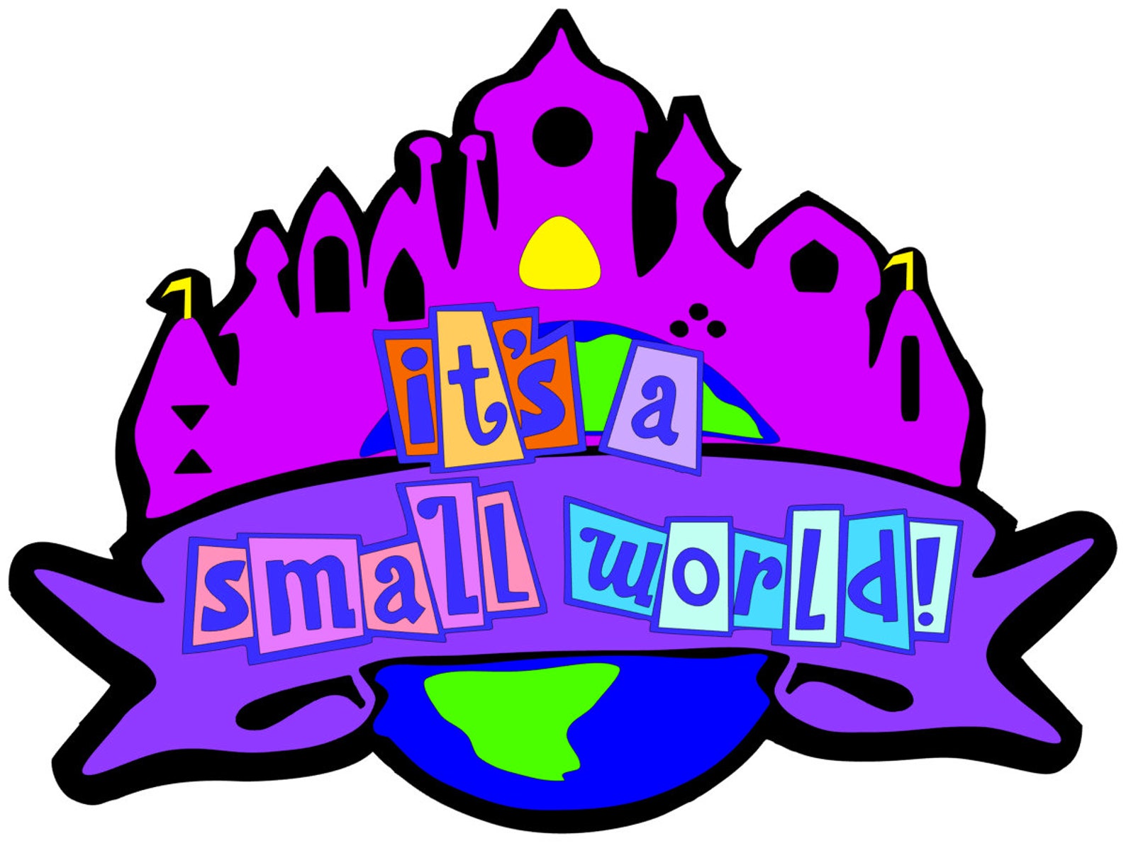 SVG Digital Download It's a Small World digital cutting | Etsy