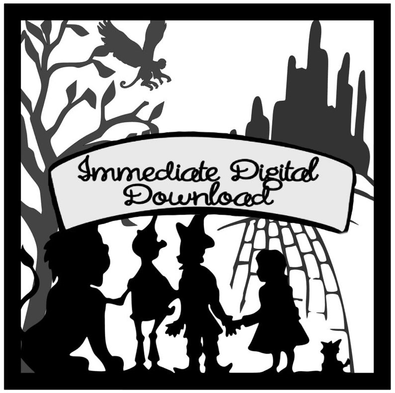 SVG Digital Download Wizard of Oz Shadow Box Layers .svg for - Etsy