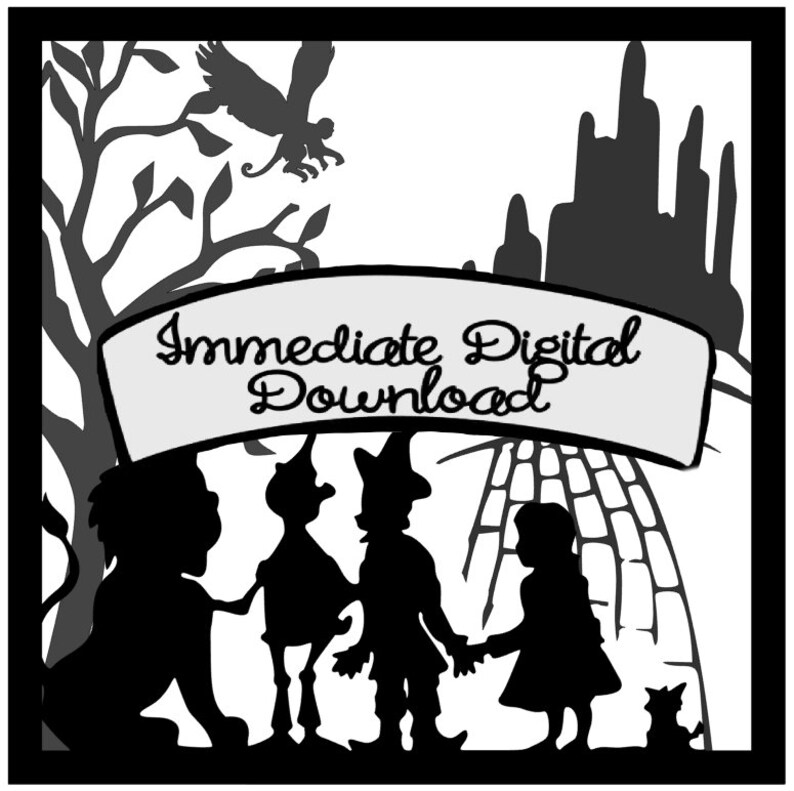 Download SVG Digital Download Wizard of Oz Shadow Box Layers .svg ...